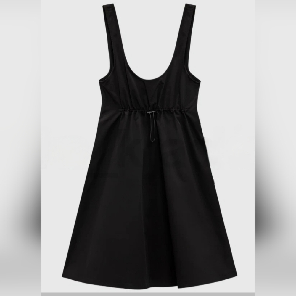 Zara Bloggers Fav Poplin Poppin' Mini Dress fr Paris! Sweet Swing low neck💋